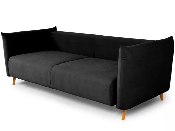 Диван-кровать Menfi темно-серого цвета с бежевыми ножками - лучшие Прямые диваны в INMYROOM
