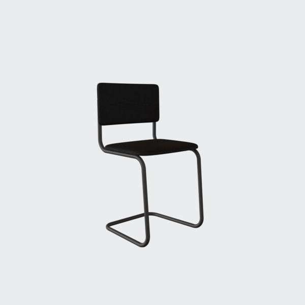 Стул со спинкой Bauhaus черного цвета - купить Обеденные стулья по цене 6700.0
