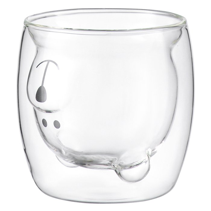 Чашка стеклянная с рисунком bear, 250 мл - купить Для чая и кофе по цене 842.0