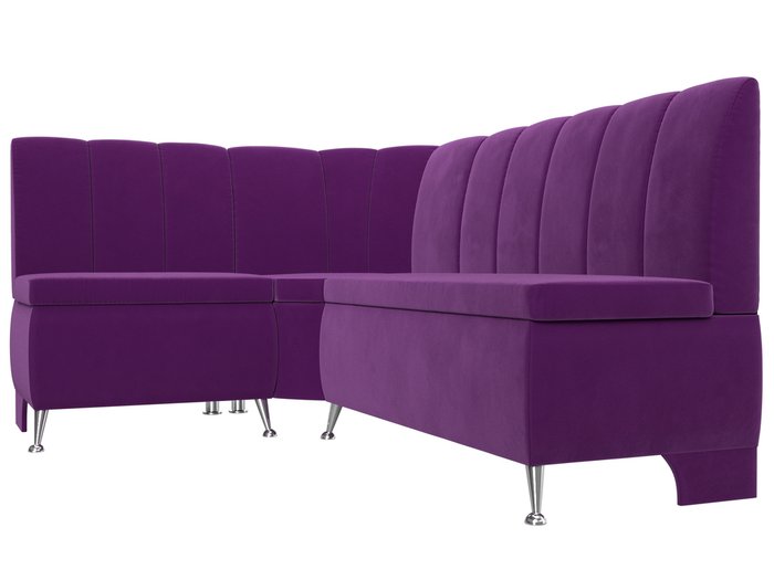 Кухонный угловой диван Кантри фиолетового цвета левый угол - лучшие Угловые диваны в INMYROOM