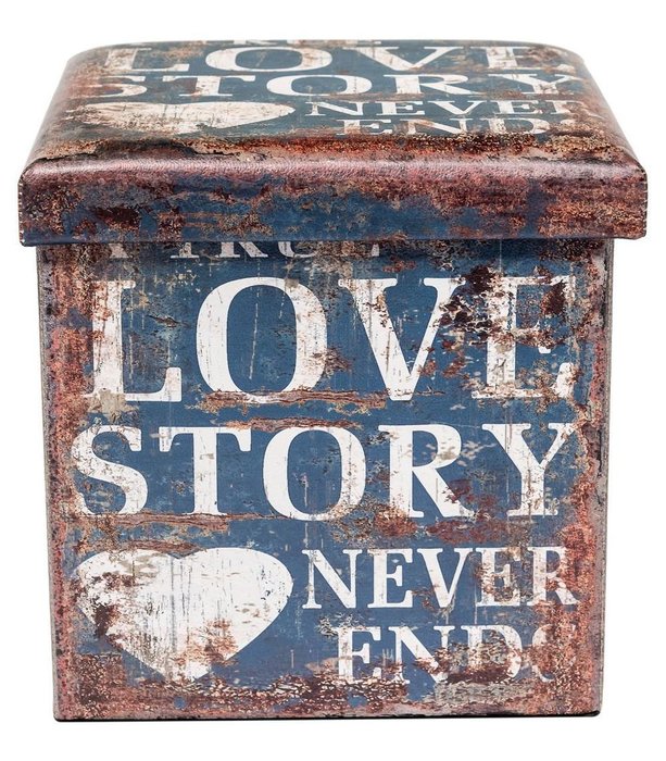 Пуф Love Story с деревянным каркасом