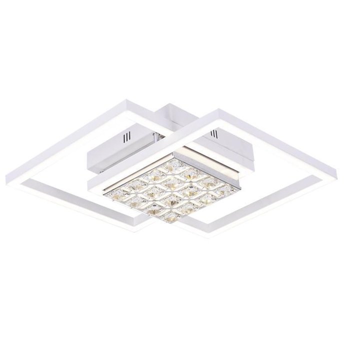 Потолочный светодиодный светильник Modern Acrylic серо-белого цвета