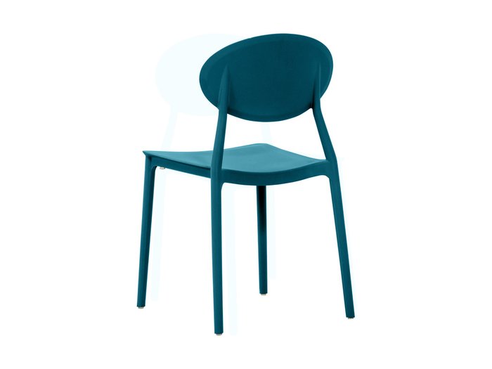 Стул пластиковый Toby бирюзового цвета - купить Обеденные стулья по цене 3490.0