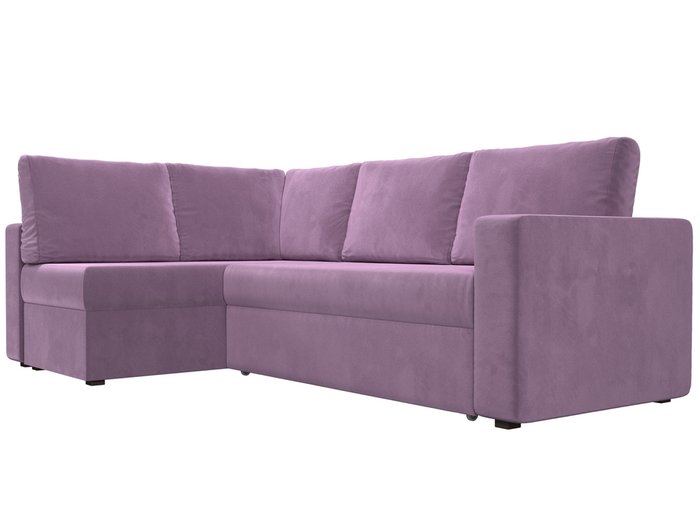 Угловой диван-кровать Оливер сиреневого цвета левый угол - лучшие Угловые диваны в INMYROOM