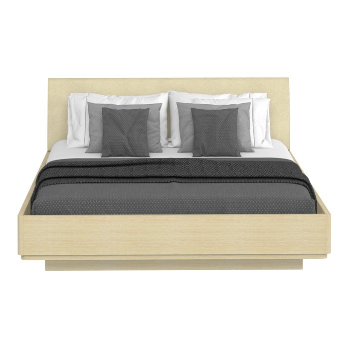 Кровать Элеонора 140х200 бежевого цвета с подъемным механизмом - купить Кровати для спальни по цене 79185.0