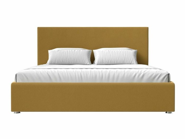 Кровать Кариба 160х200 желтого цвета с подъемным механизмом - купить Кровати для спальни по цене 68999.0