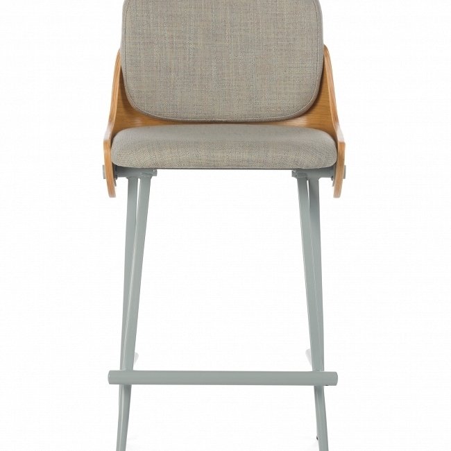 Полубарный стул Isla с серым сидением - лучшие Барные стулья в INMYROOM
