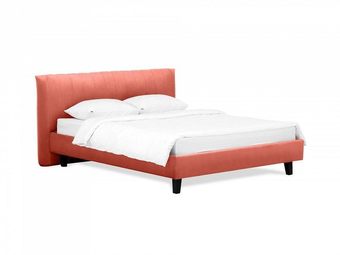 Кровать Queen Anastasia L 160х200 кораллового цвета - купить Кровати для спальни по цене 46580.0