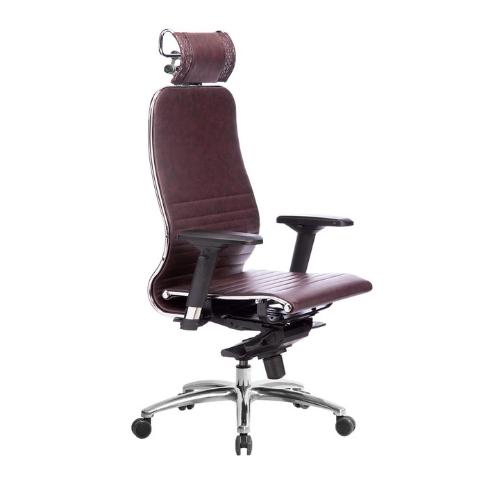Кресло офисное Samurai темно-бордового цвета  - купить Офисные кресла по цене 23879.0