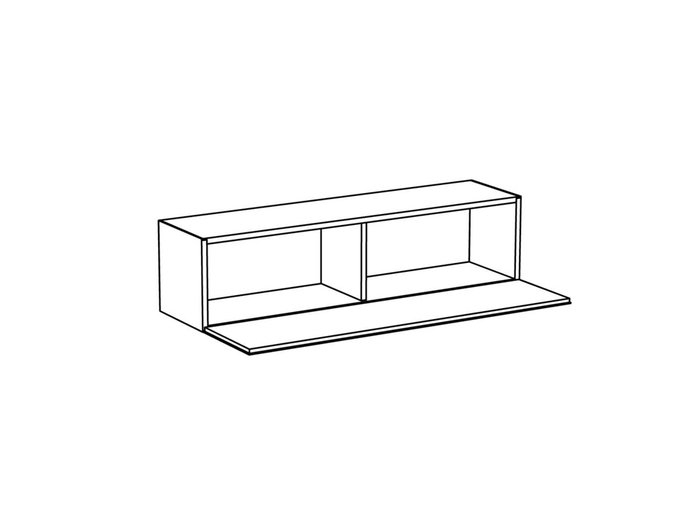 Секция нижняя Cubo с двумя отделениями - купить Полки по цене 18410.0 Секция нижняя Cubo с двумя отделениями - купить Полки по цене 18410.0