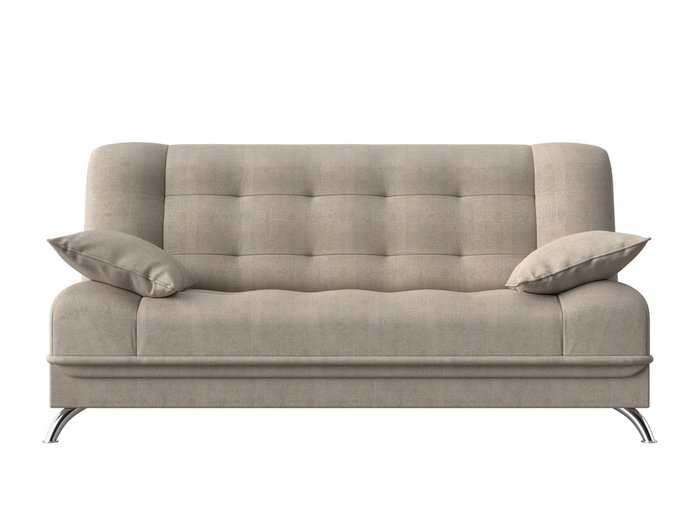Прямой диван-кровать Анна бежевого цвета - купить Прямые диваны по цене 28990.0