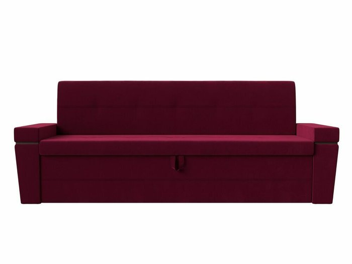 Прямой диван-кровать Деметра бордового цвета - купить Прямые диваны по цене 35999.0