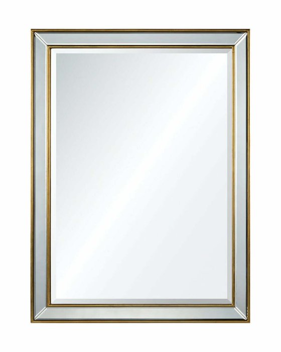 Настенное зеркало Блез в раме золотого цвета