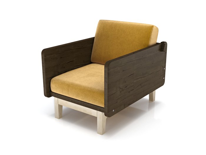 Кресло Двалин горчичного цвета - лучшие Интерьерные кресла в INMYROOM