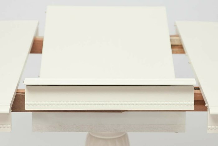 Стол обеденный раскладной Leonardo белого цвета - купить Обеденные столы по цене 30240.0