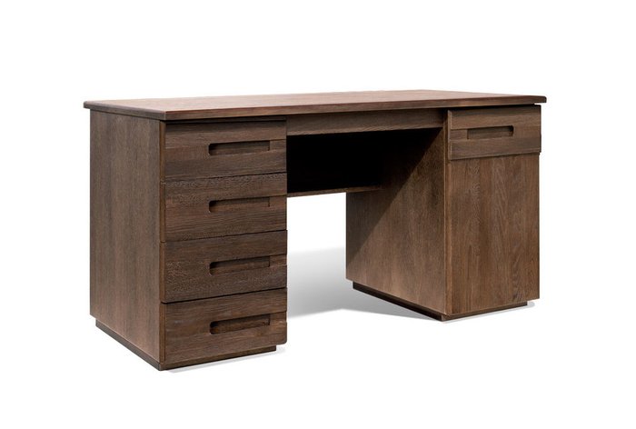 Стол письменный Хедмарк темно-коричневого цвета - купить Письменные столы по цене 88972.0