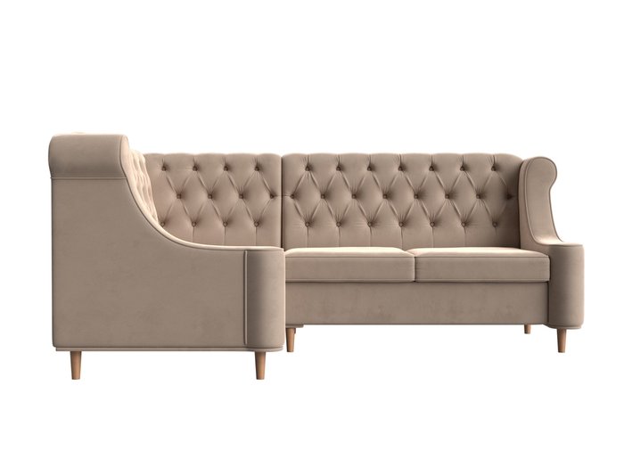 Угловой диван Бронкс бежевого цвета левый угол - купить Угловые диваны по цене 64999.0