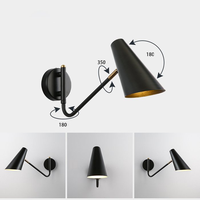 Настенный светильник NATI Black - купить Бра и настенные светильники по цене 13030.0