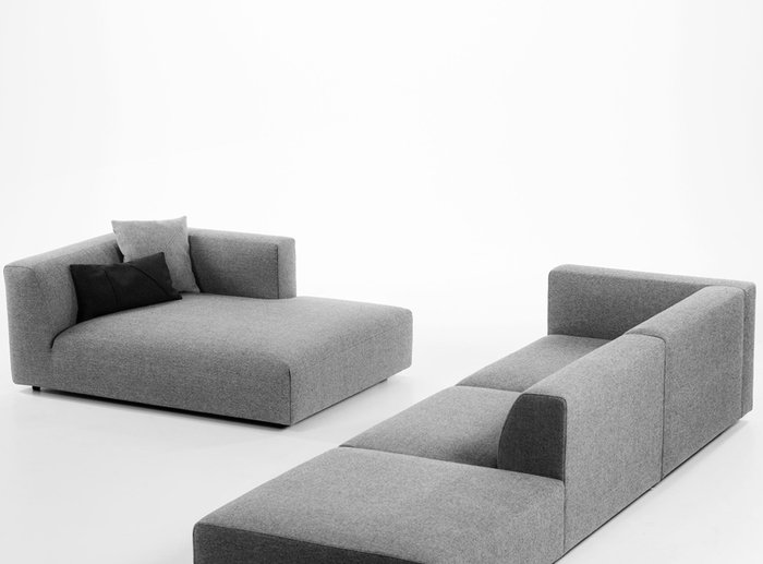 Диван Match Sofa серого цвета  - купить Прямые диваны по цене 92000.0