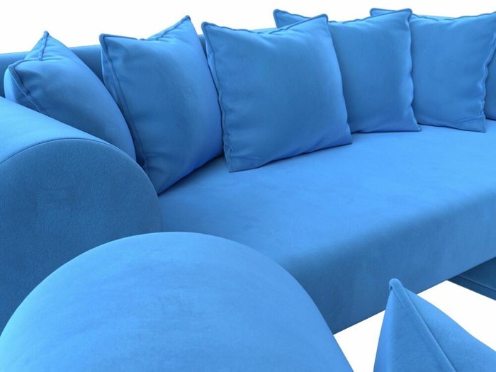 Набор мягкой мебели Кипр 3 голубого цвета - лучшие Комплекты мягкой мебели в INMYROOM