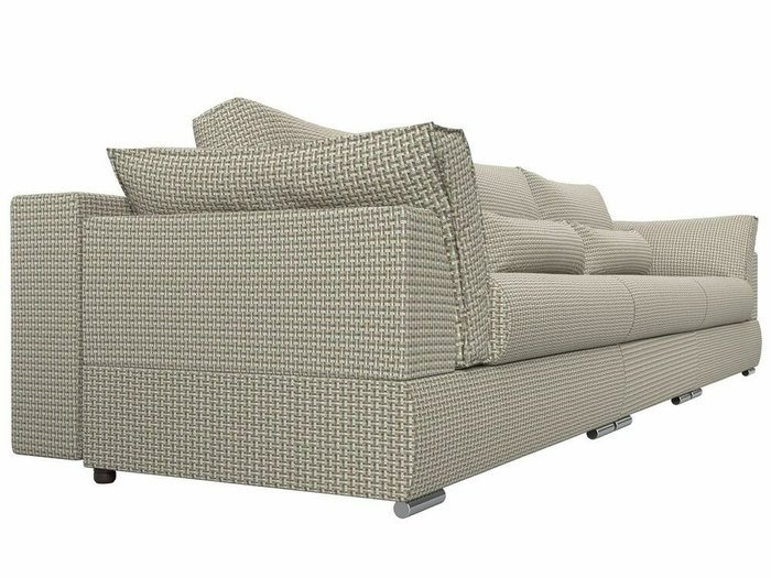 Прямой диван-кровать Пекин Long серо-бежевого цвета - лучшие Прямые диваны в INMYROOM