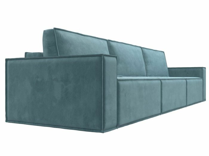 Прямой диван-кровать Куба лонг бирюзового цвета - лучшие Прямые диваны в INMYROOM