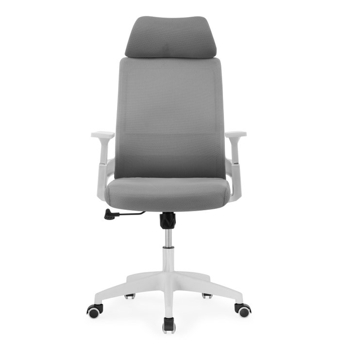 Офисное кресло Flok серо-белого цвета - лучшие Офисные кресла в INMYROOM