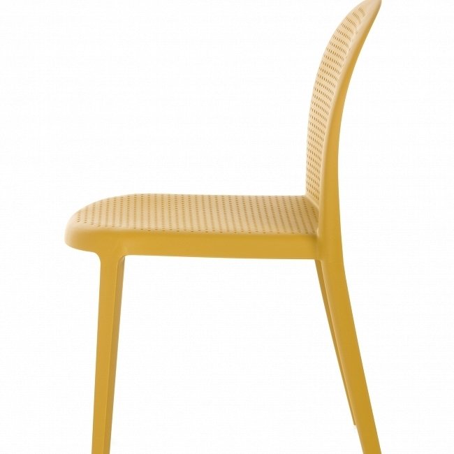 Стул из пластика горчичного цвета - купить Обеденные стулья по цене 6489.0