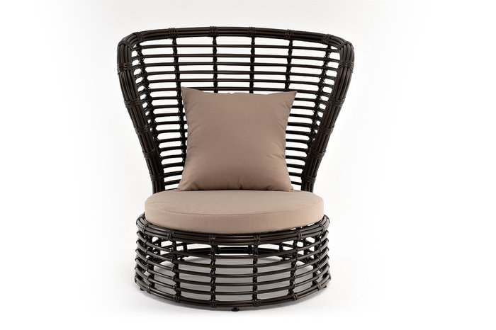 Садовое кресло Парма коричневого цвета - купить Садовые кресла по цене 47005.0