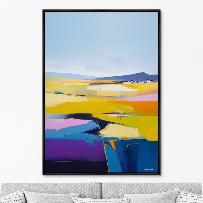 Репродукция картины Landscape Collection, Lines of fields, No 2, 2024г. - купить Картины по цене 24999.0