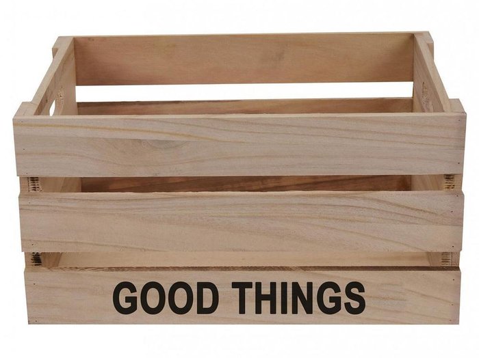Ящик декоративный Good Things L бежевого цвета Ящик декоративный Good Things L бежевого цвета
