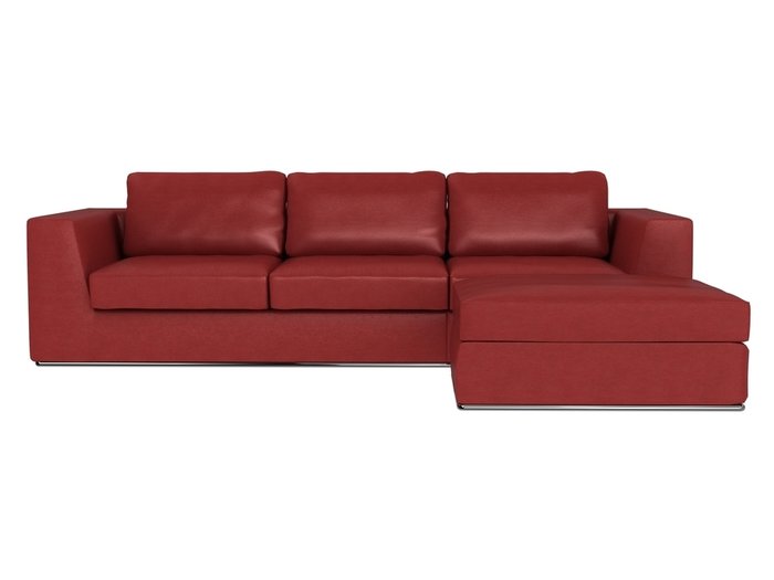 Угловой диван-кровать Igarka красного цвета