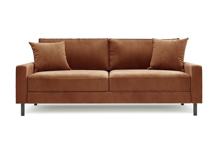 Диван Хорошее настроение коричневого цвета - купить Прямые диваны по цене 129990.0