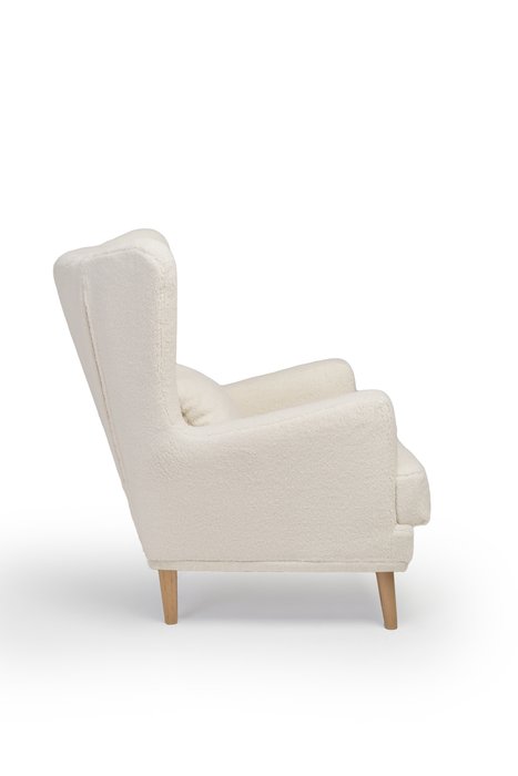 Кресло Оскар белого цвета - лучшие Интерьерные кресла в INMYROOM