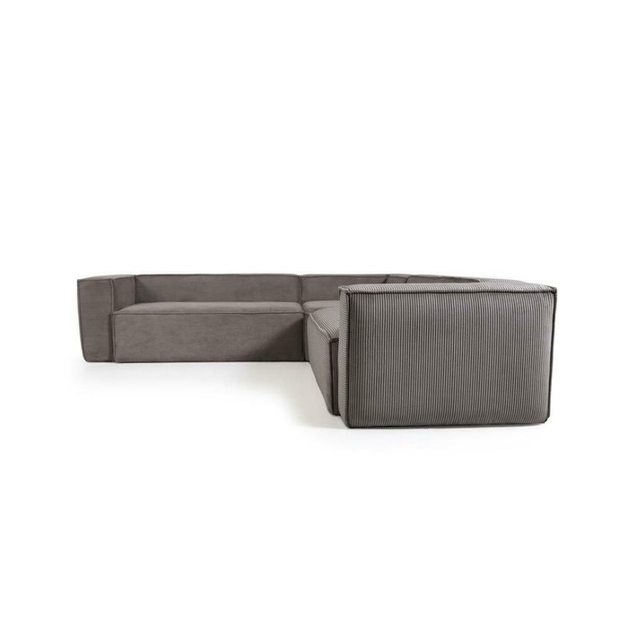 Угловой диван Blok 290 серого цвета - лучшие Угловые диваны в INMYROOM
