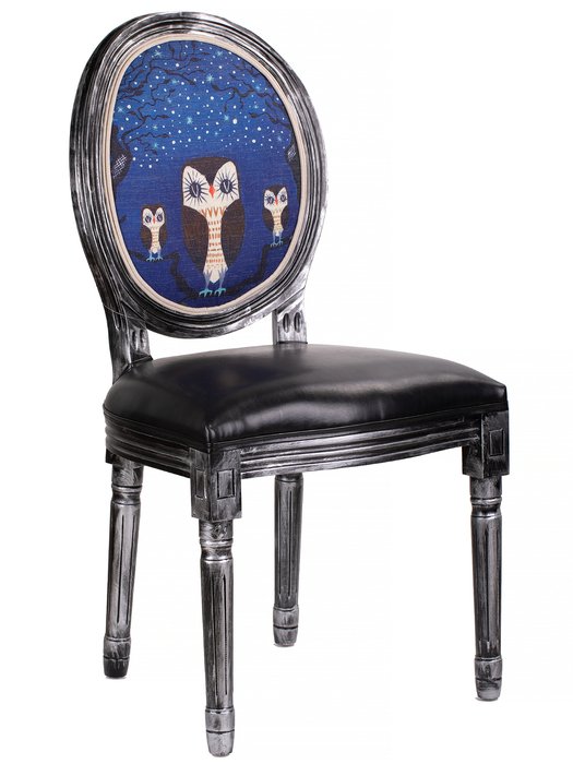 Стул Совы синего цвета - купить Обеденные стулья по цене 20304.0