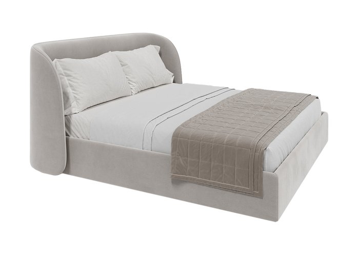 Кровать Classic 180х200 серого цвета с подъемным механизмом - лучшие Кровати для спальни в INMYROOM