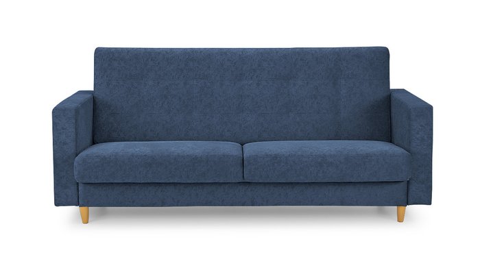 Диван-кровать Брисбен Лайт синего цвета - купить Прямые диваны по цене 49600.0
