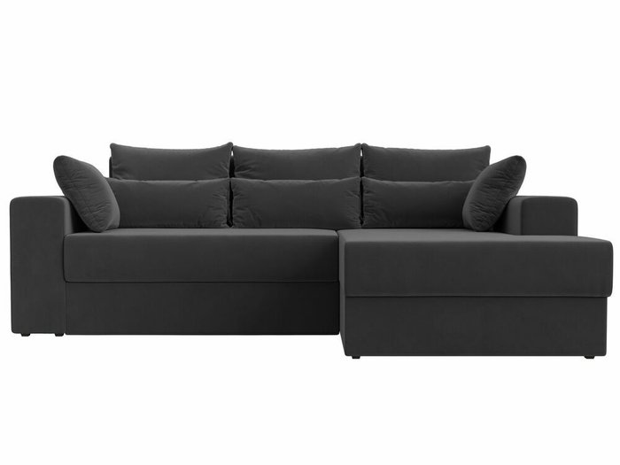 Угловой диван-кровать Майами серого цвета правый угол - купить Угловые диваны по цене 52999.0