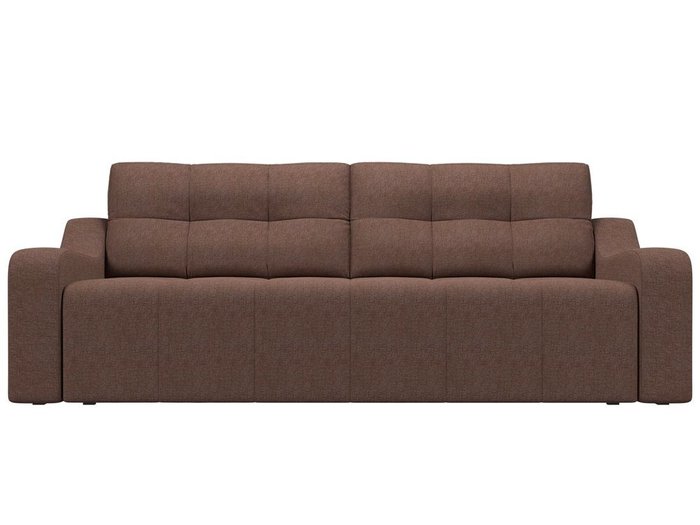 Прямой диван-кровать Итон коричневого цвета - купить Прямые диваны по цене 47999.0