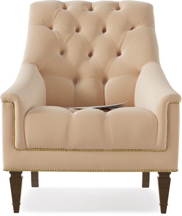 Кресло Элеганс Schnadig Beige бежевого цвета - купить Интерьерные кресла по цене 25000.0