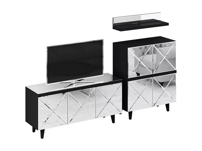 Композиция Kristal 1 с зеркальным фасадом 