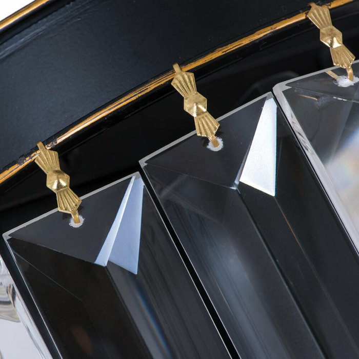 Бра Nova черный с декоративными подвесками - лучшие Бра и настенные светильники в INMYROOM