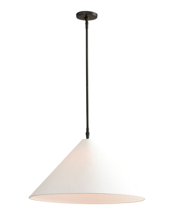 Подвесной светильник Эльзас бело-черного цвета