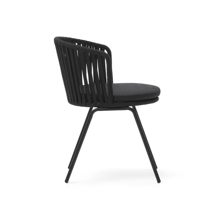 Садовый стул Saconca черного цвета - купить Садовые стулья по цене 33990.0