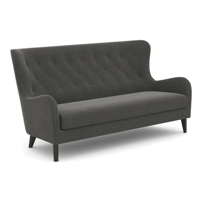 Диван двухместный Montreal (196 см) темно-серого цвета - купить Прямые диваны по цене 62800.0