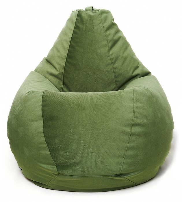 Кресло мешок Груша Maserrati 13 L зеленого цвета - купить Бескаркасная мебель по цене 3915.0