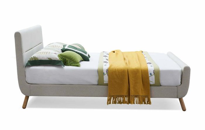 Кровать Borneo 160х200 бежевого цвета - лучшие Кровати для спальни в INMYROOM