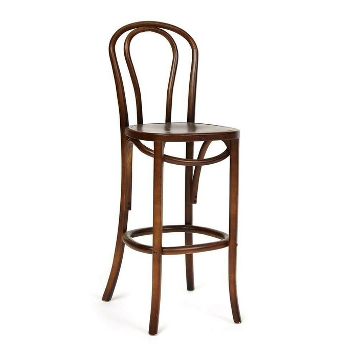 Барный стул Thonet Classic bar chair коричневого цвета Барный стул Thonet Classic bar chair коричневого цвета