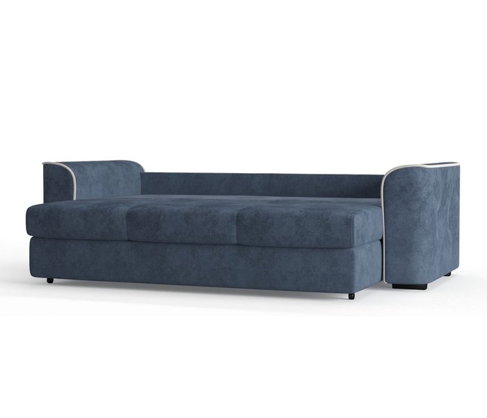 Диван-кровать Нордленд в обивке из велюра темно-синего цвета - лучшие Прямые диваны в INMYROOM